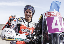 Laia Sanz hace historia en el Silk Way Rally